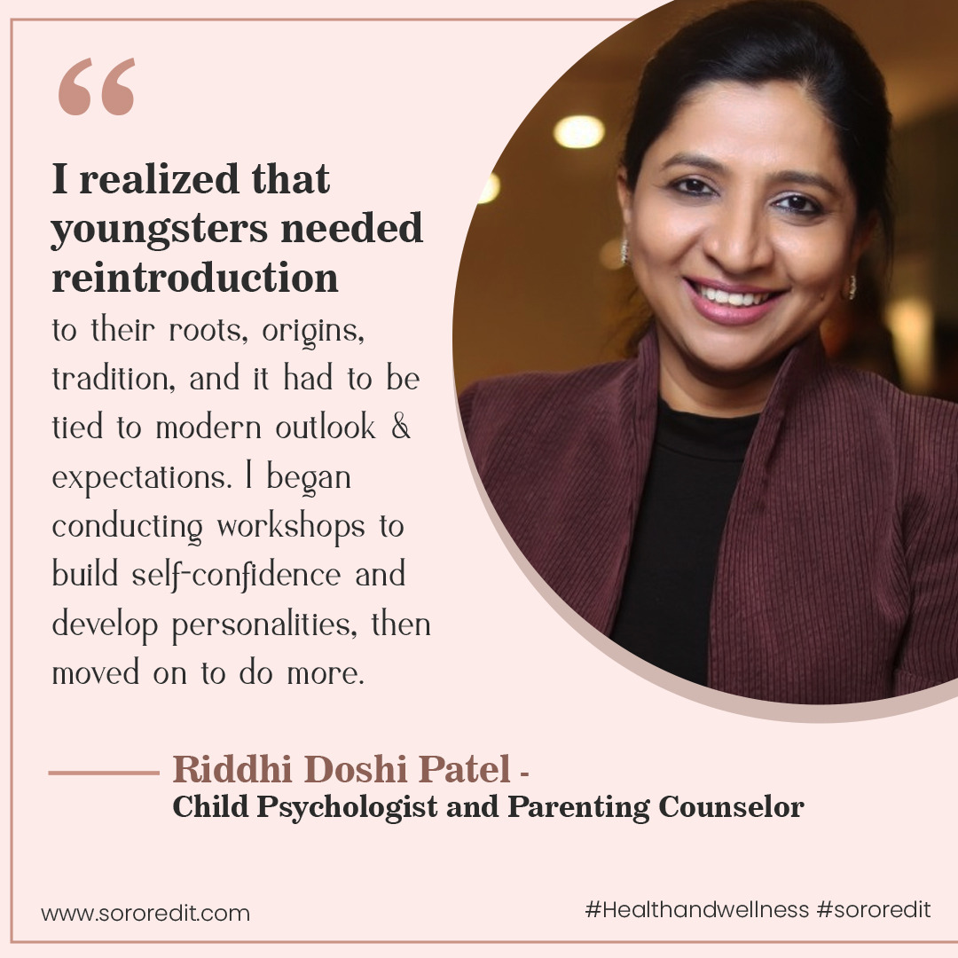 Riddhi Doshi Patel - Child Psychologist and Parenting Counselor
