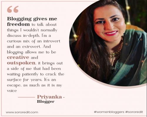 Blogger Priyanka