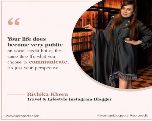 Rishika Khera a Travel & Lifestyle Blogger 