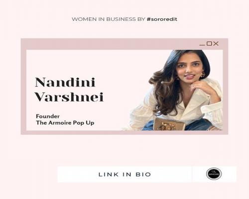 Nandini Varshnei founder at The Armoire Pop Up.
