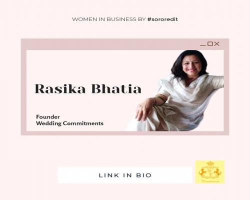Rasika Bhatia Founder At Wedding Commitments