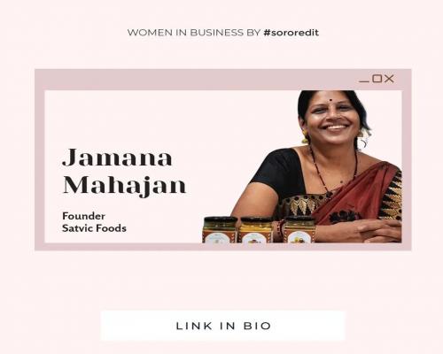 Jamana Mahajan founder at  Satvic Food