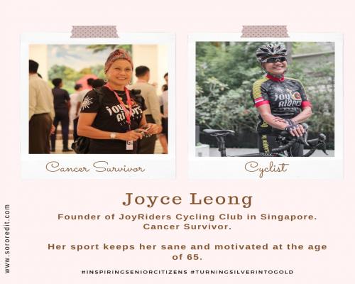 JOYCE LEONG, 65; Cancer Survivor, Founder at JoyRiders; Singapore 