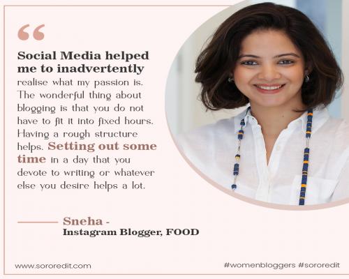 Instagram Food Blogger Sneha Masani 