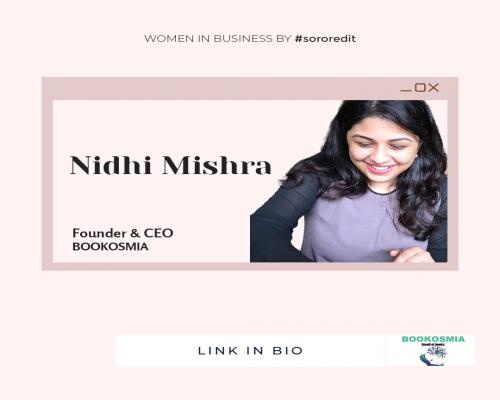 Nidhi Mishra Founder of Bookosmia