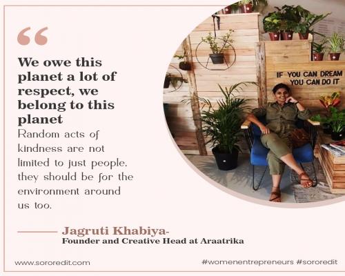 Jagruti Khabiya - Founder and Creative Head at Araatrika