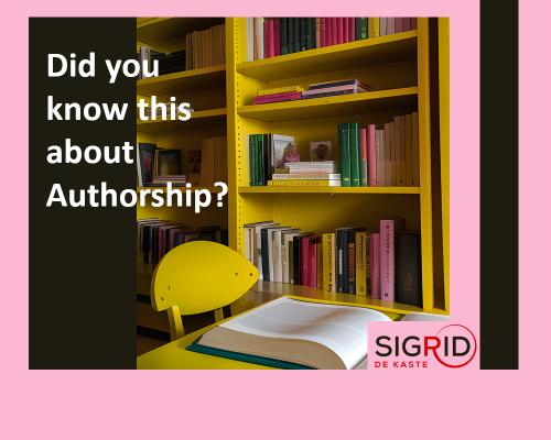 Did you know this about Authorship? 